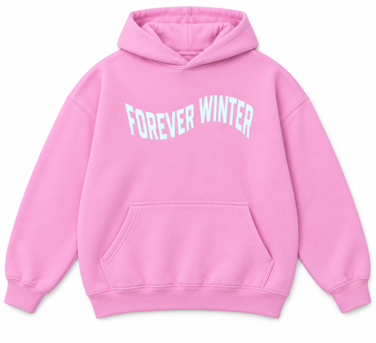 Forever Ease Hoodie – relaxed fit cotton hoodie with wavy Forever Winter chest logo, view 5