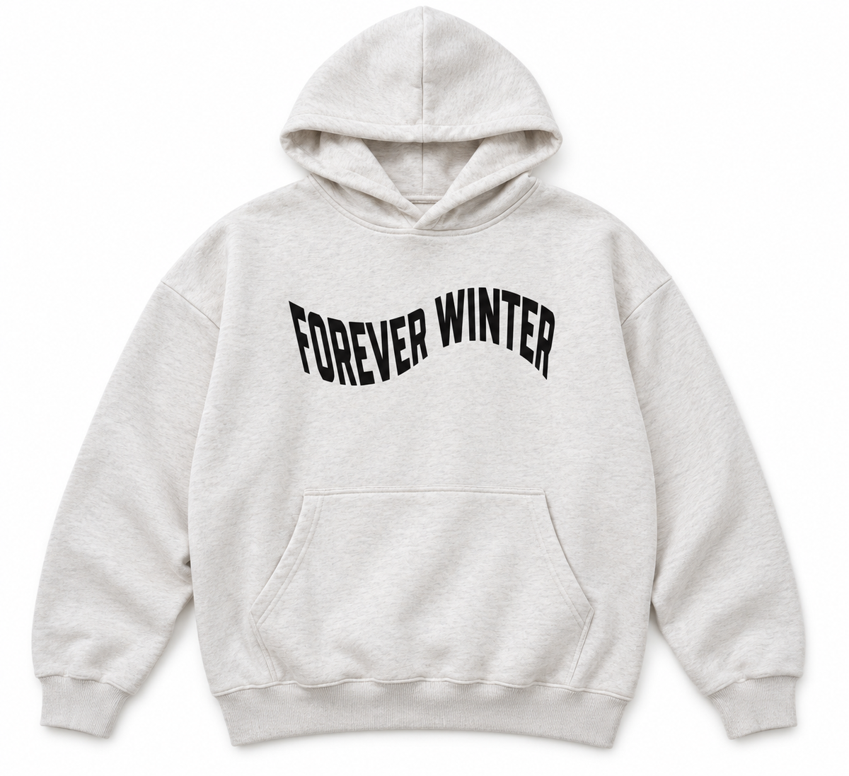 Forever Ease Hoodie – relaxed fit cotton hoodie with wavy Forever Winter chest logo, view 10