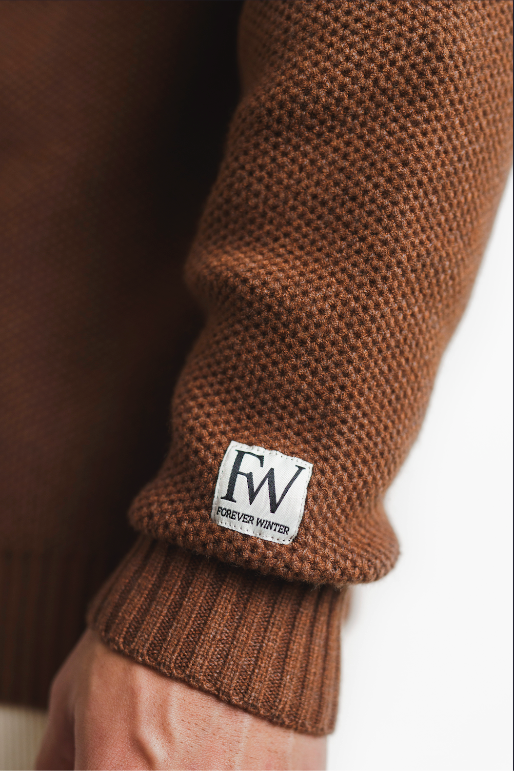 Lodge Knit Hoodie - Chestnut Brown-5