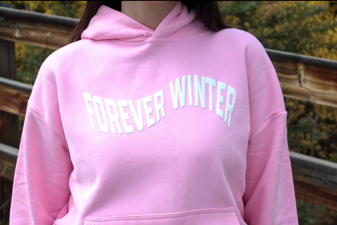 Forever Ease Hoodie – relaxed fit cotton hoodie with wavy Forever Winter chest logo, view 7