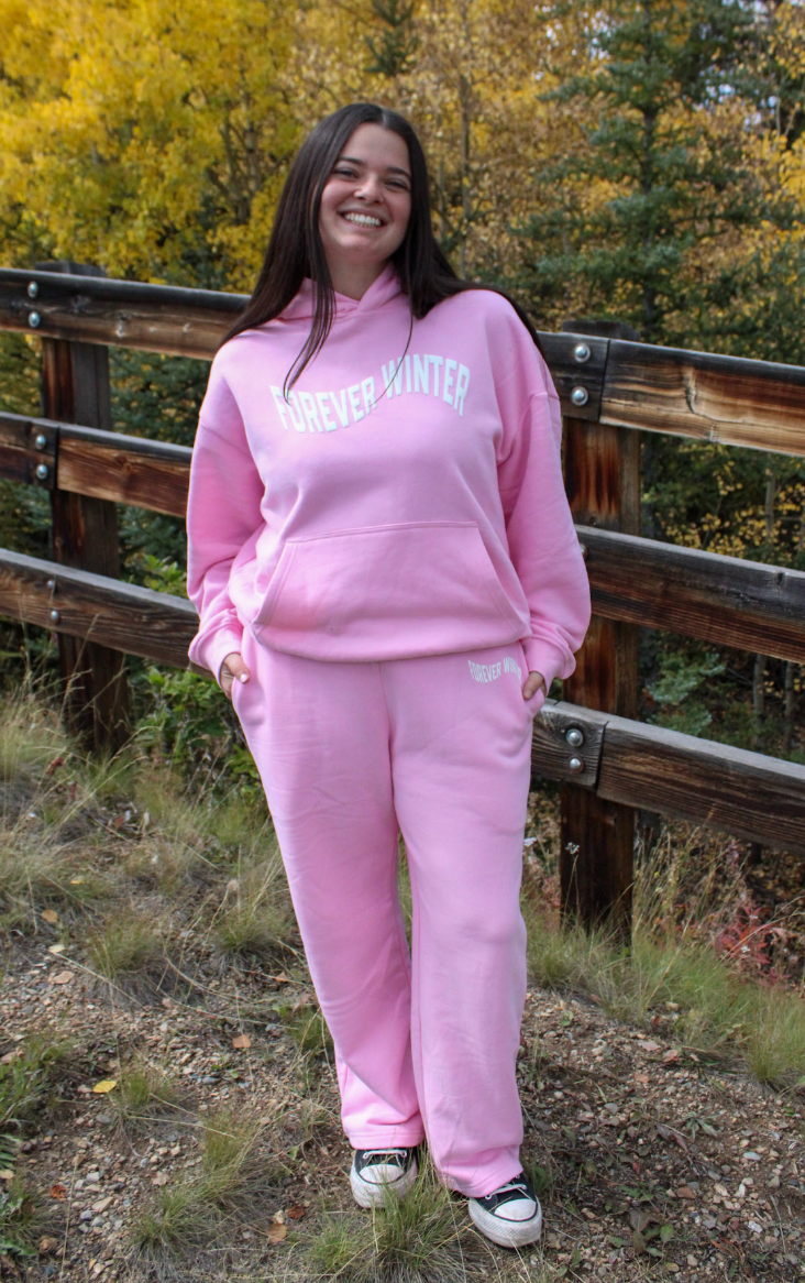 Forever Ease Hoodie – relaxed fit cotton hoodie with wavy Forever Winter chest logo, view 8