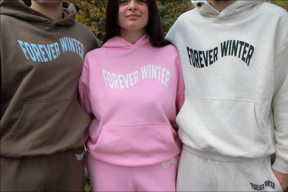 Forever Ease Hoodie – relaxed fit cotton hoodie with wavy Forever Winter chest logo, view 15