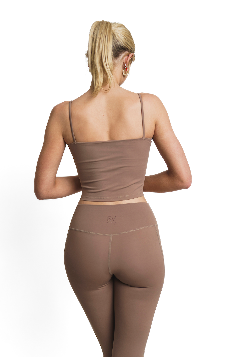 Flex Pocket Leggings - Trail-stone Brown-2