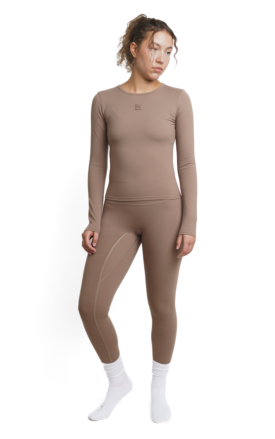 Flex Leggings - Trail-stone Brown-1