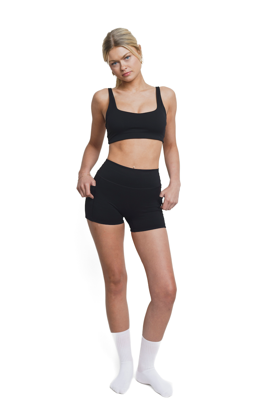 Flex Pocket Shorts - Timber Black-3