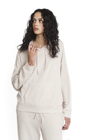 CloudSoft Hoodie - Winter Cream-2