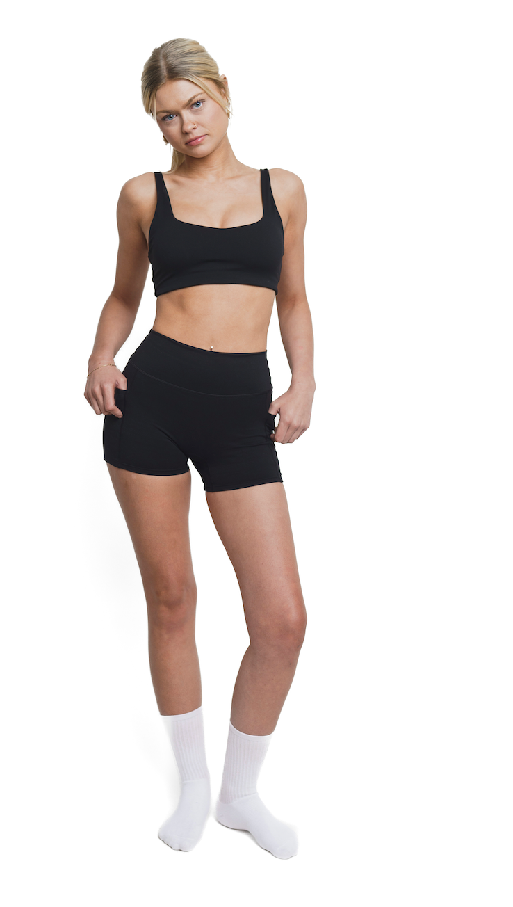 Flex Scoop Bra - Timber Black-3