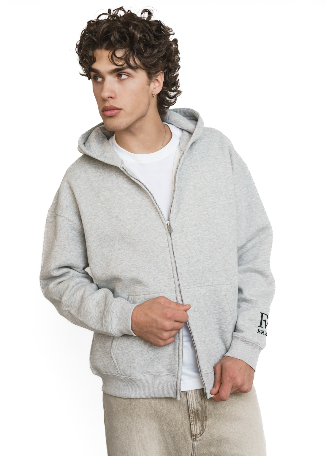 Forever Cozy Zip Hoodie - Frosted Heather (Men's)-1