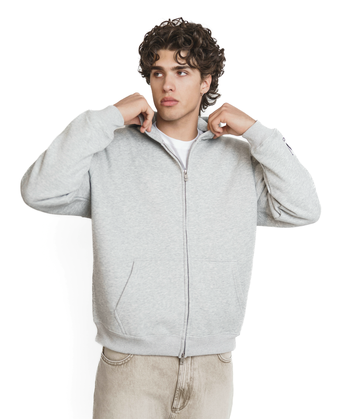 Forever Cozy Zip Hoodie - Frosted Heather (Men's)-3