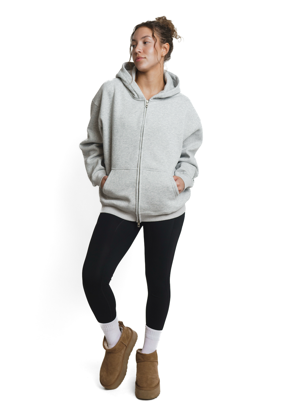 Forever Cozy Zip Hoodie - Frosted Heather (Women's)-1