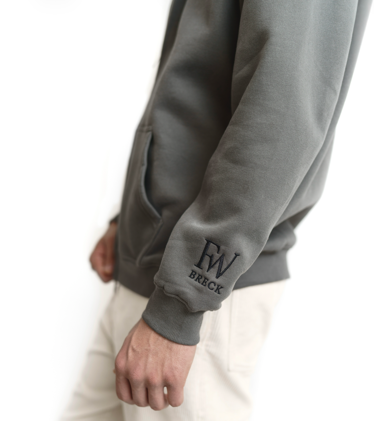 Forever Cozy Zip Hoodie - Rock Gray-3