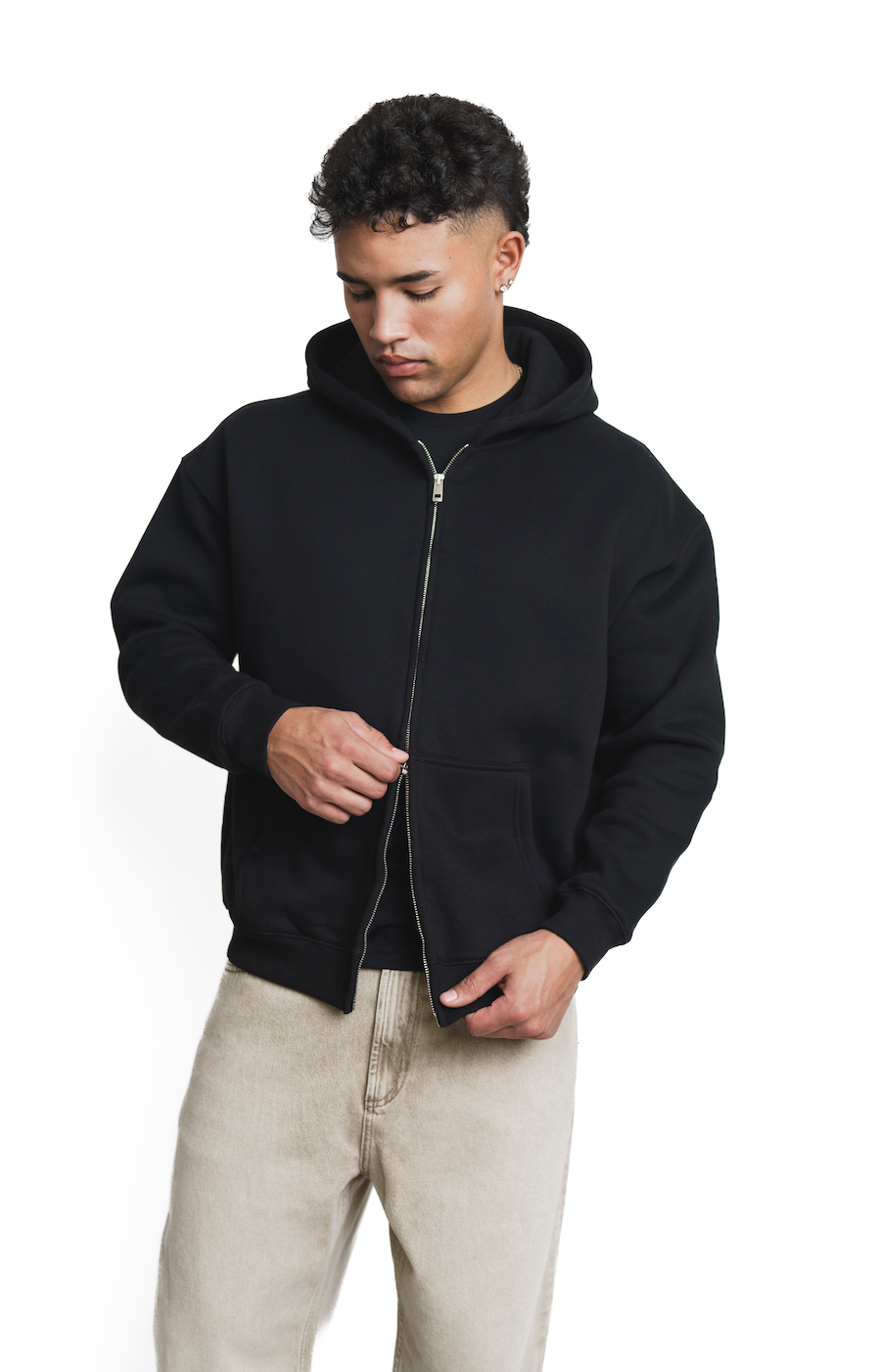 Forever Cozy Zip Hoodie - Timber Black (Men's)-2