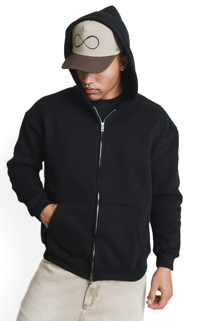 Forever Cozy Zip Hoodie - Timber Black (Men's)-5