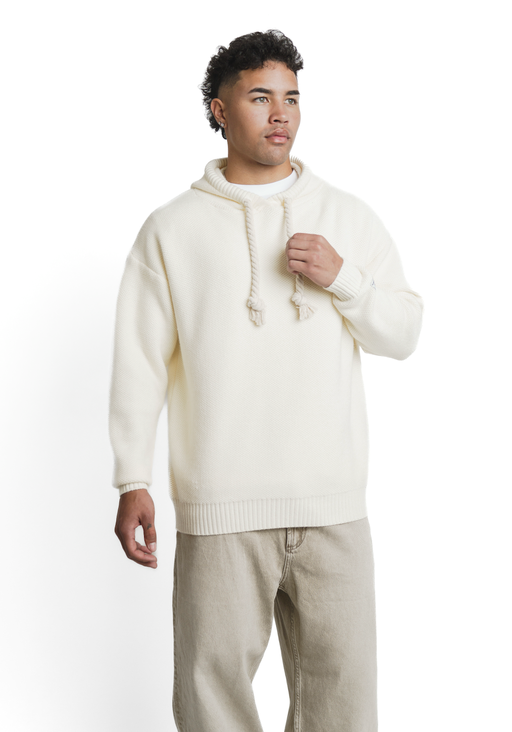 Lodge Knit Hoodie - Alpine Ivory