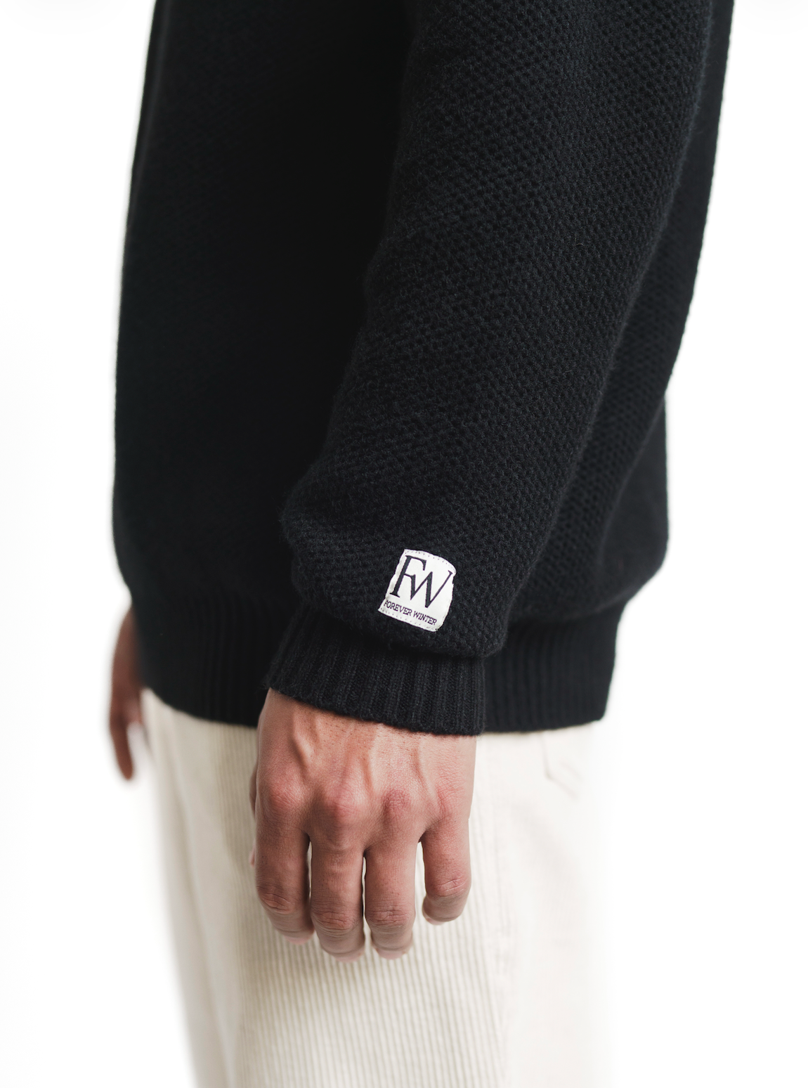 Lodge Knit Hoodie - Timber Black-3