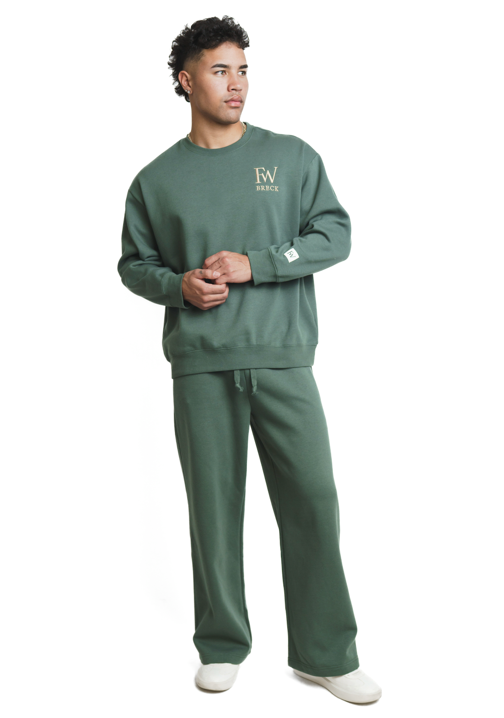 Alpenglow Crewneck - Alpine Sage (Men's)-1
