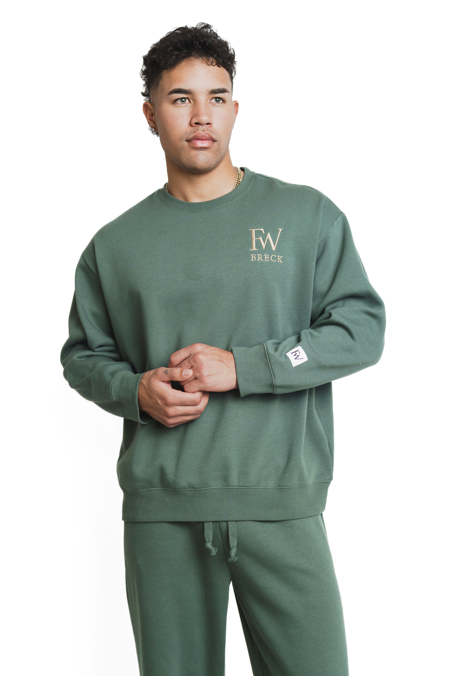 Alpenglow Crewneck - Alpine Sage (Men's)-2