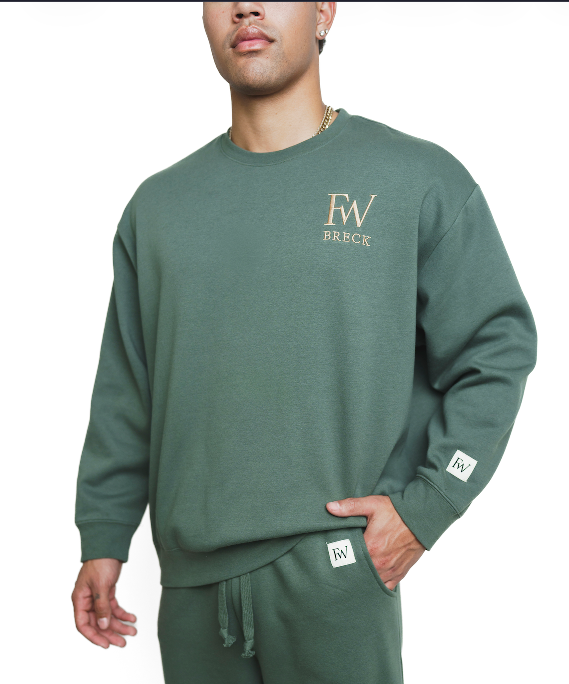 Alpenglow Crewneck - Alpine Sage (Men's)-3