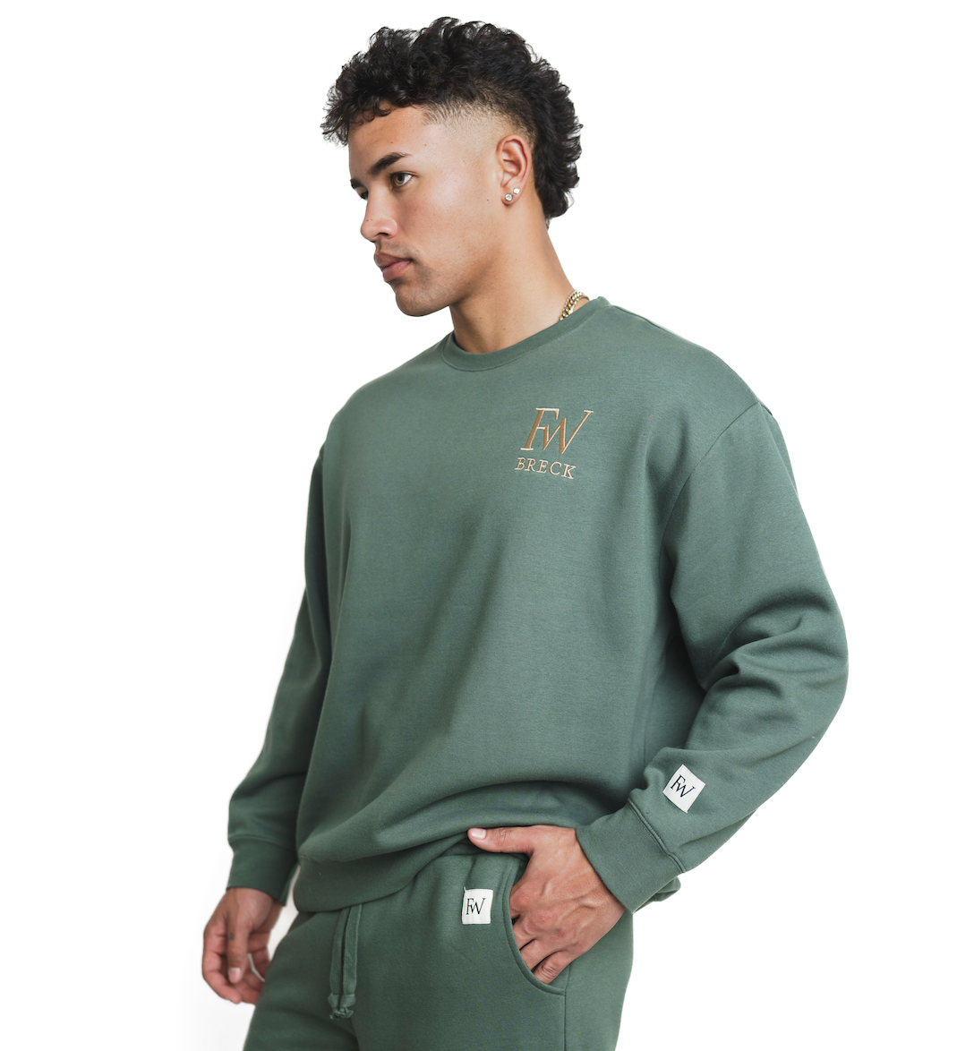 Alpenglow Crewneck - Alpine Sage (Men's)-4