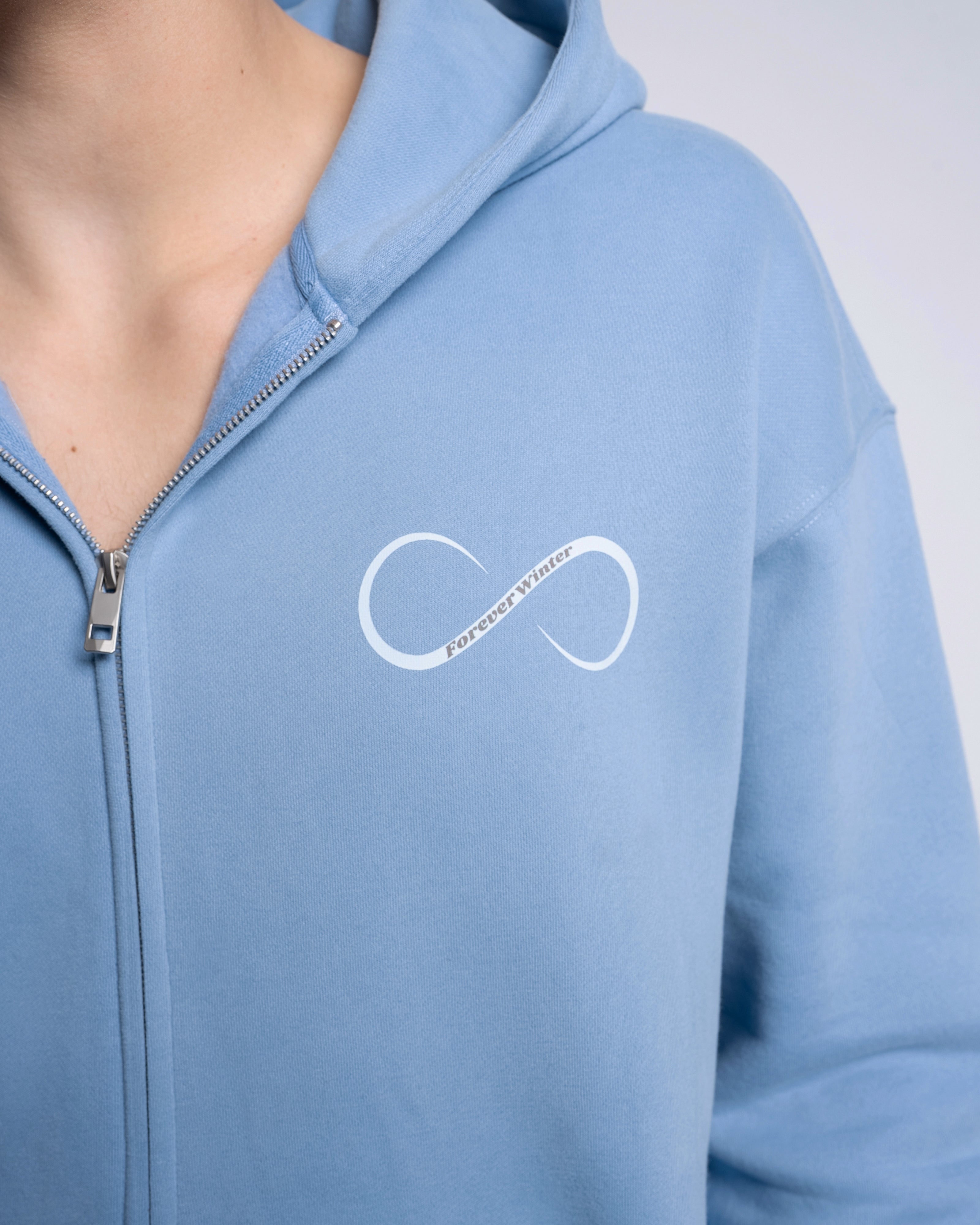 Forever Cozy Zip Hoodie - Ice Blue (Men's)-2