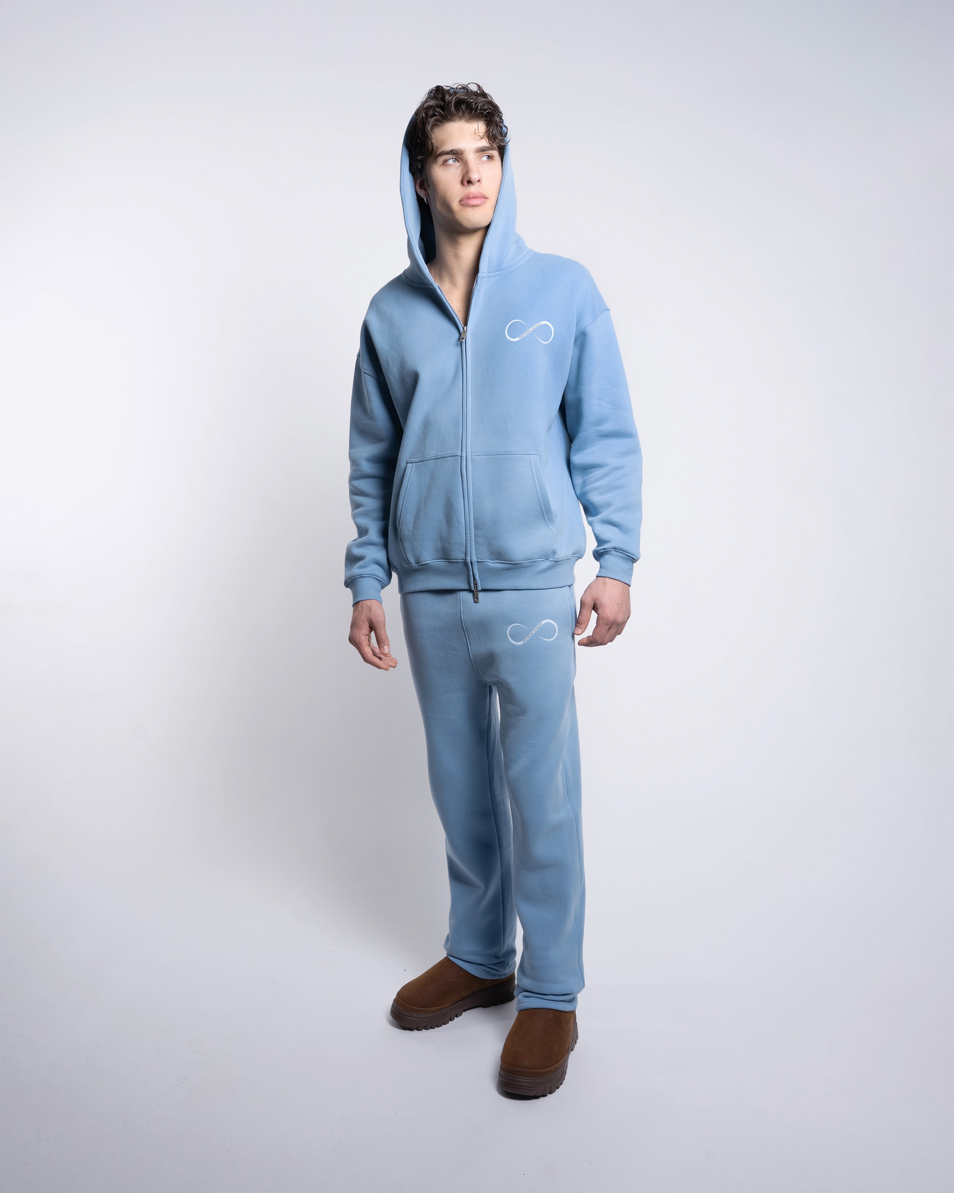 Forever Cozy Zip Hoodie - Ice Blue (Men's)-5
