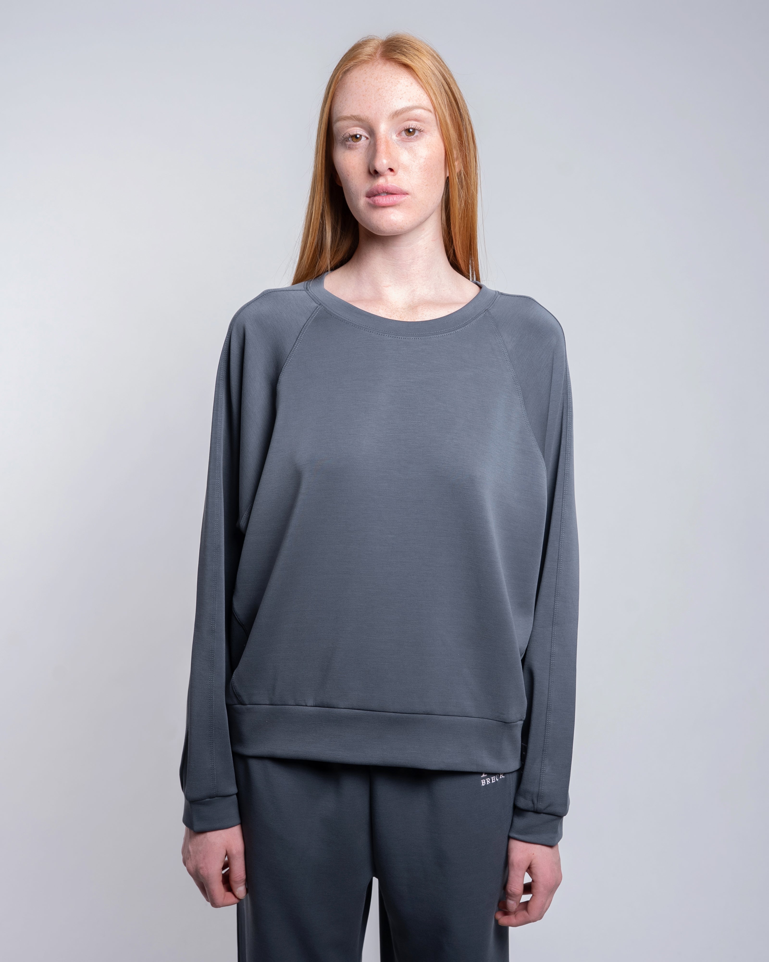 CloudSoft Crewneck - Storm Slate Gray-1