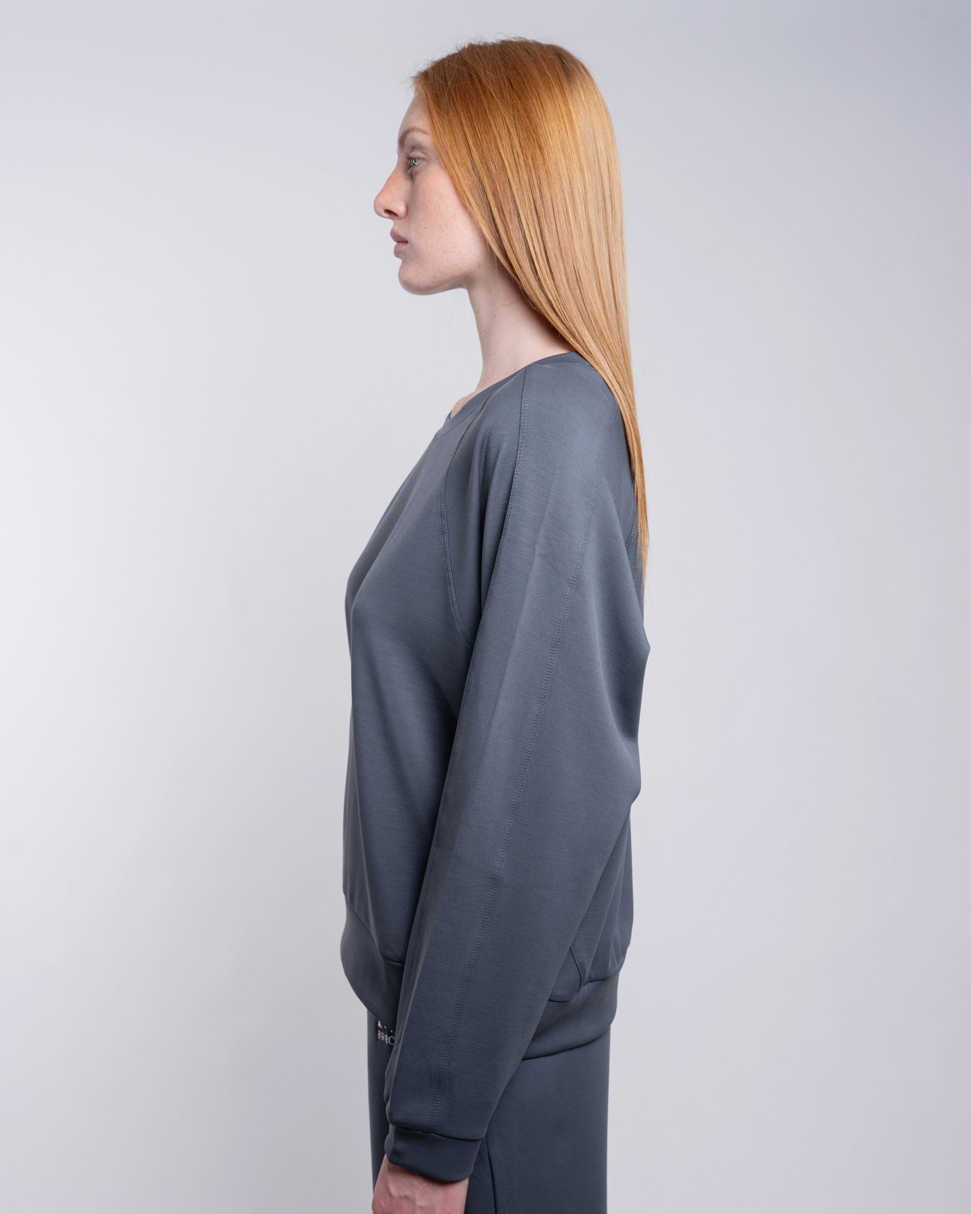 CloudSoft Crewneck - Storm Slate Gray-3