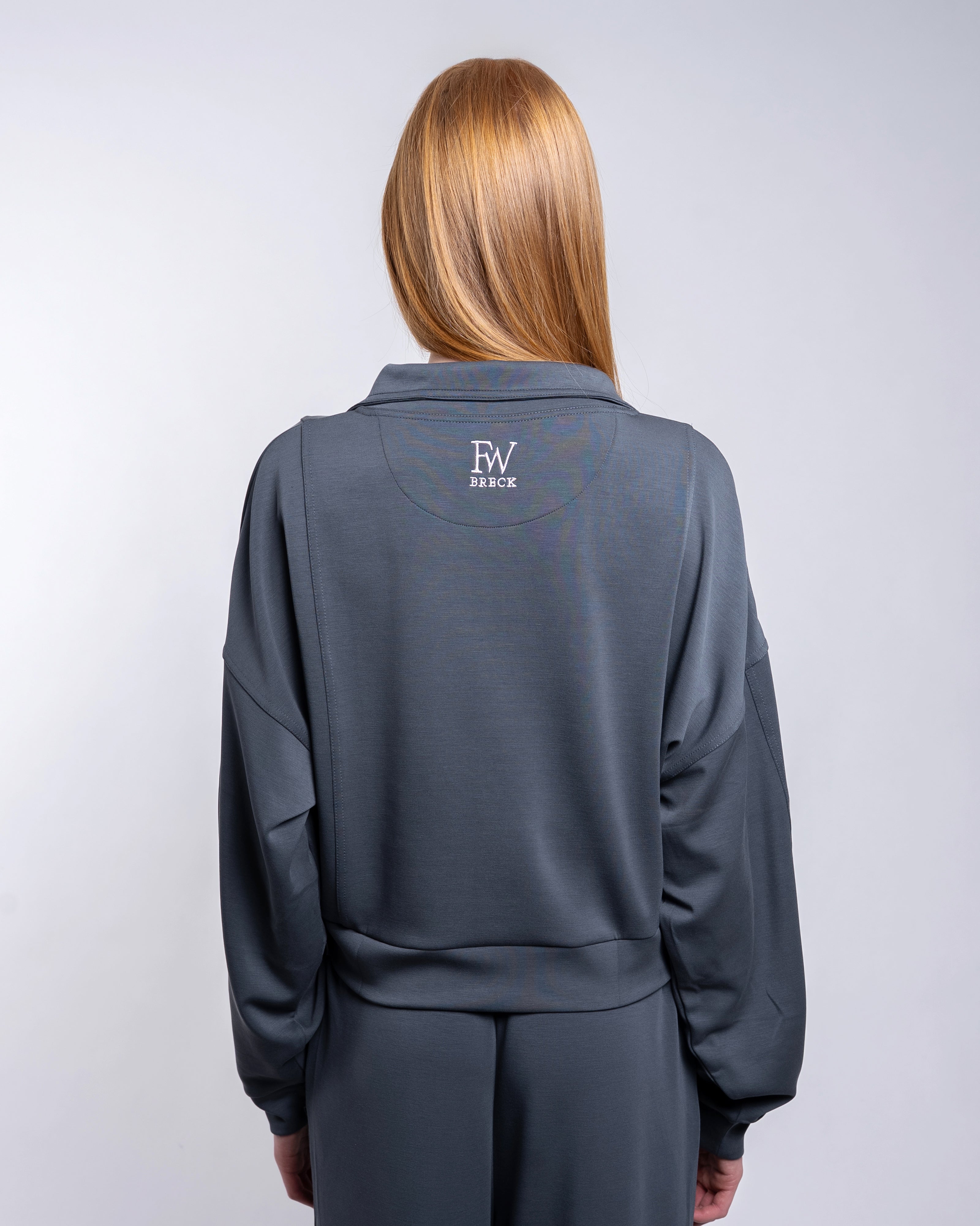 CloudSoft Quarter Zip - Storm Slate Gray-3
