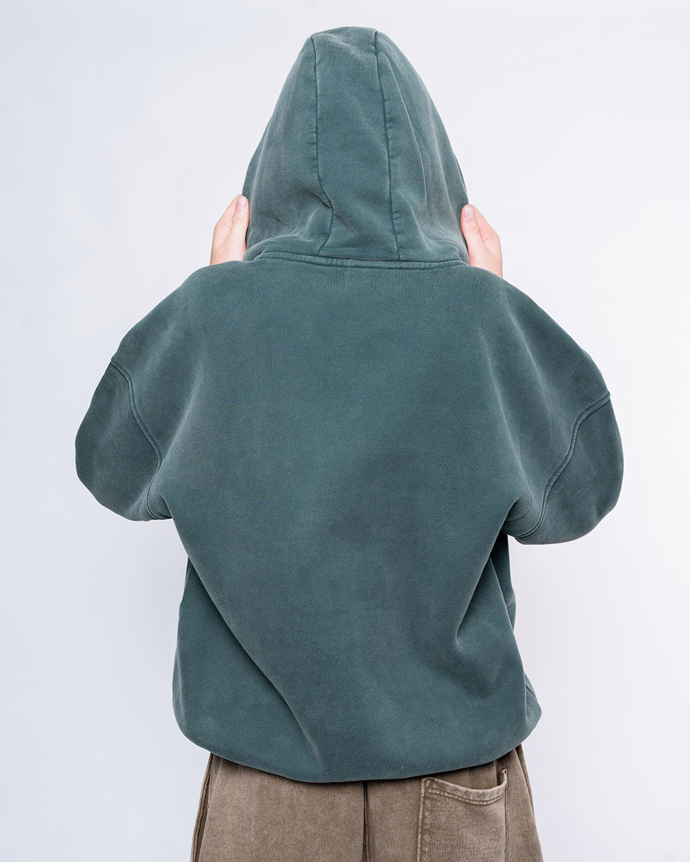 FW Heavy Full Zip Hoodie Forest Green - Image 3