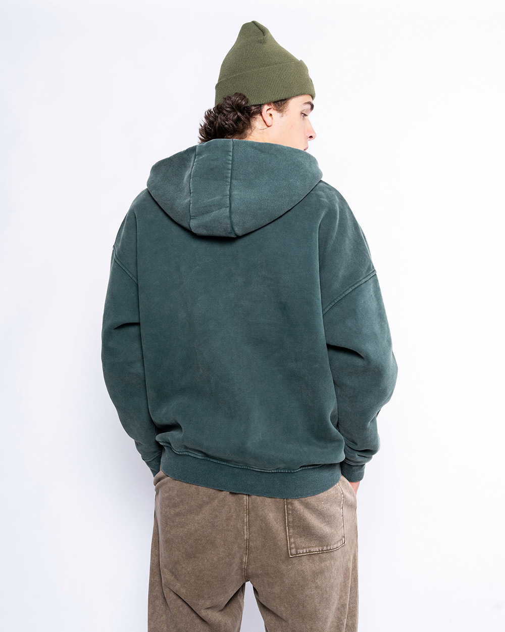 FW Heavy Full Zip Hoodie Forest Green - Image 7