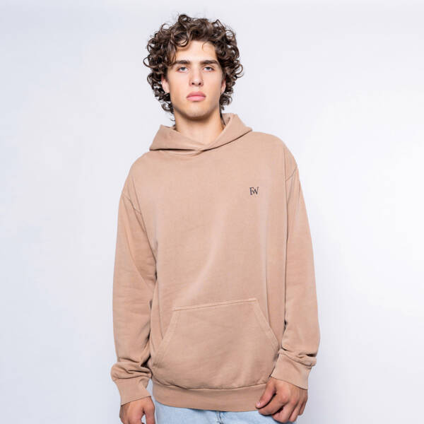 FW Mountain Essential Hoodie Saddle Wood Brown