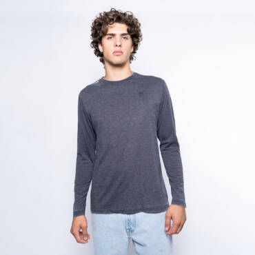 FW Essential Long Sleeve Charcoal Black