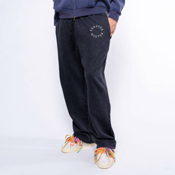 FW Acid-Wash Pants Black